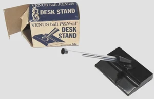 Desk Pen Holder black plastic weighted bottom new in box each Z954 - Picture 1 of 5