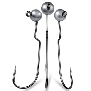 5 pz/confezione Jig Heads per pesca basso verme pesca gancio jig teste esche da pesca - Foto 1 di 15