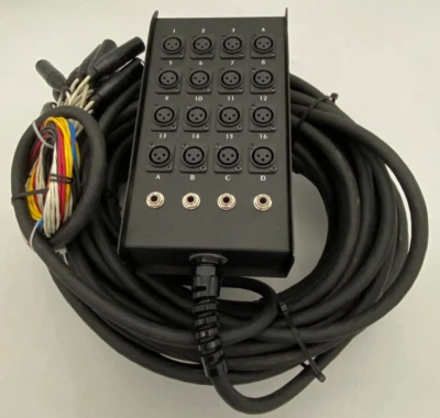 Rapco Horizon 16-Channel 4 Return Stage Snake Box 16x4 XLR 1/4" TRS 100' - Image 1 of 4