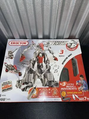 Erector Meccano Speed Play 3 Models Interactive Robot 900 *COMPLETE* - Image 1 of 4