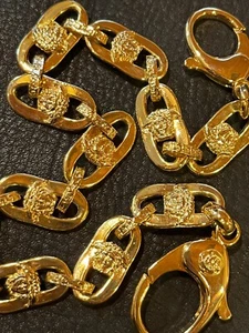 VERSACE GIANNI VERSACE Llavero Soporte Cadena Bolso Dije Cartera Cadenas GP F/S - Imagen 1 de 16