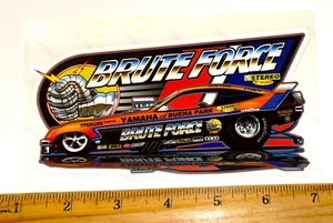 John Force BRUTE FORCE 1978 Chevy Monza NHRA Drag Racing Die Cut Sticker - Picture 1 of 1