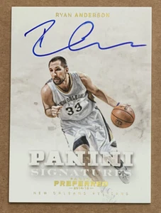2014-15 Panini Preferred Basketball Ryan Anderson dorado/10 en tarjeta automático #422! - Imagen 1 de 2