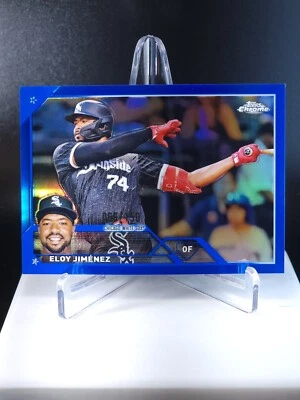 ELOY JIMENEZ 2023 Topps Chrome #34 Blue REFRACTOR White Sox #/150 - White Sox - Image 1 of 4