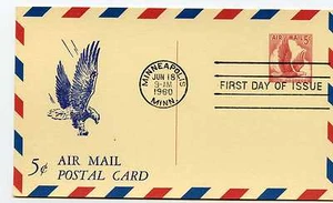UXC3 5c Eagle with border, Gilmond, FDC - Picture 1 of 1