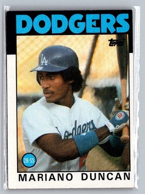 1986 Topps #602 Mariano Duncan - Image 1 of 2