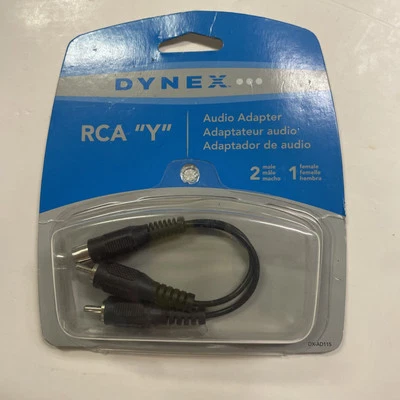 Adaptador de audio Dynex RCA Y. Raro todavía en caja ya no disponible. Foto 1 de 2