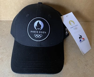 Nuevo Con Etiquetas París 2024 Juegos Olímpicos Le Coq Sportif Negro Snapback Sombrero Foto 1 de 4