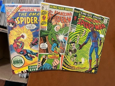 Amazing Spider-Man Annual Lot 3: VG to FN #5/7/9 Marvel 1968/73 $12 Ship/Sign - Image 1 of 4