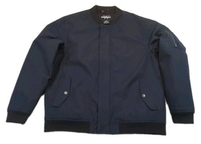 男式腰长夹克, 海军蓝 带黑色 — 第 1/4 张图片