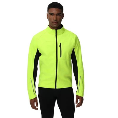 Chaqueta de ciclismo de invierno para hombre a prueba de viento impermeable carcasa suave con reflectante LMZV Foto 1 de 4