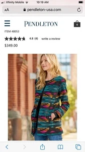 PENDLETON DAMEN WOLLJACKE GRÖSSE SMALL - Bild 1 von 12