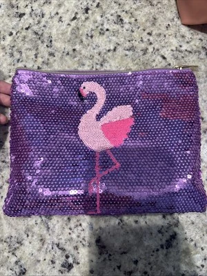 Bolsa de cosméticos Tarte púrpura flamenco brillante Foto 1 de 4