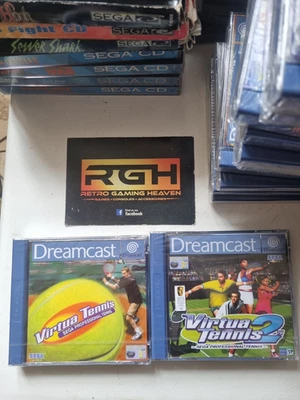 VIRTUA TENNIS 1 + 2 SEGA DREAMCAST UK PAL GAMES NEW FACTORY SEALED BOTH MINT - Image 1 of 4