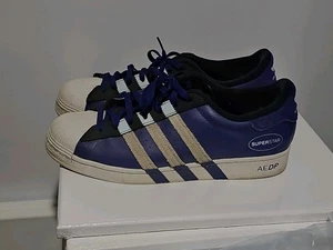 Zapato Adidas Superstar Extendido Mediopié Rayas Azul Índigo Púrpura GY3415 Talla 10.5 - Imagen 1 de 7