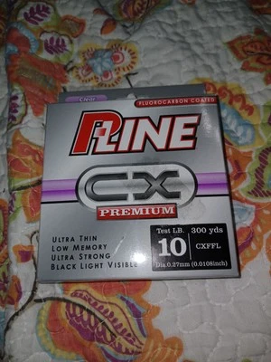 P-Line CX Premium recubierto de fluorocarbono 10 lb 300 yd CXFMG-10 Foto 1 de 2