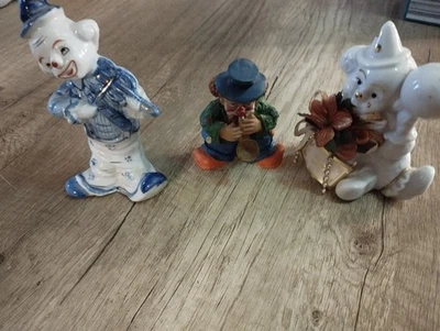 clown figuren porzellan 3 stck - Bild 1 von 3