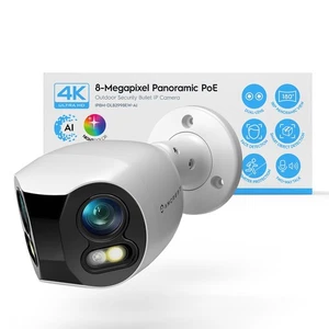 Dual-Lens 4K (8MP) Outdoor Security POE Camera, 2 x 4MP Lenses PoE AI Bullet ... - Picture 1 of 9