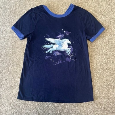 Camiseta para mujer Disney Pixar Onward Her Universe Pegasus gráfica XS azul marino Foto 1 de 4