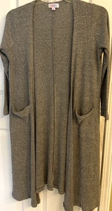 Lularoe Gray Sweater Cardigan Long sleeve size M - Picture 1 of 5