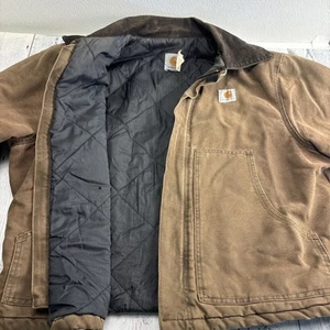 Vintage Carhartt J22 CHT Chestnut Brown Arctic Traditional Jacket Size Large - Bild 1 von 20
