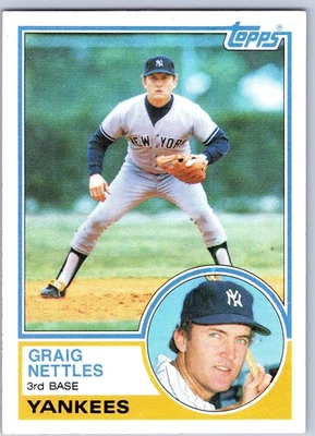 1983 Topps #635 Graig Nettles New York Yankees Baseball Card  - Image 1 of 2