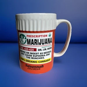 Novelty Mug “Prescription Marijuana” Savannah Georgia - Picture 1 of 4