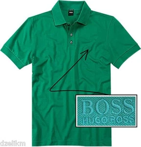 NUEVO CON ETIQUETAS HUGO BOSS Etiqueta Negra Por Hugo Boss Tapeta Tres Botones LOGO Polo Talla S - Imagen 1 de 9