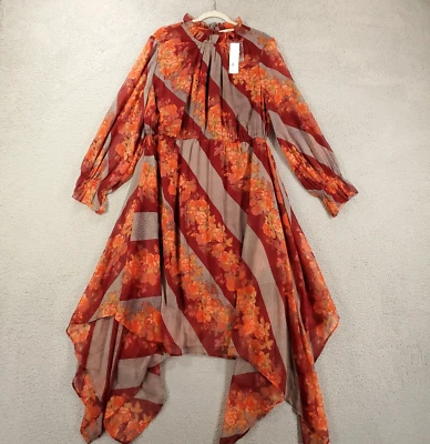New Soft Surroundings Maxi Dress Womens XL Brown Orange Floral Flowy Boho NWT - Image 1 of 4