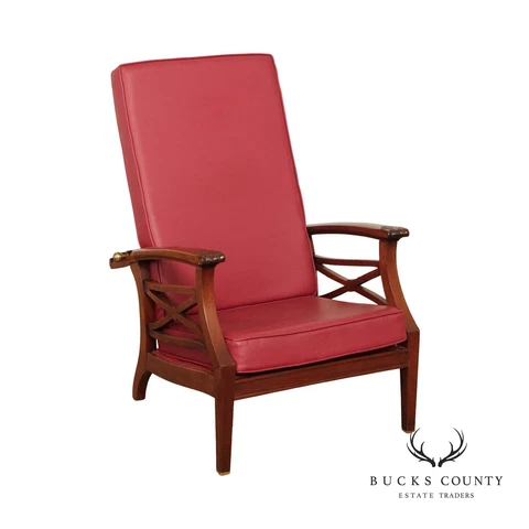 Antique Edwardian Reclining Morris Lounge Chair Cover