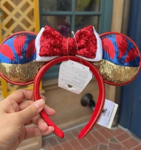 Disney Parks Snow White Sequins PrincessMinnie Mouse Ears Headband 2024 - Picture 1 of 8
