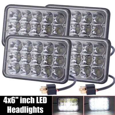 4X Faros LED PUNTO 4x6"" para Kenworth T800 T400 T600 W900B Classic 120/132 HK Foto 1 de 4