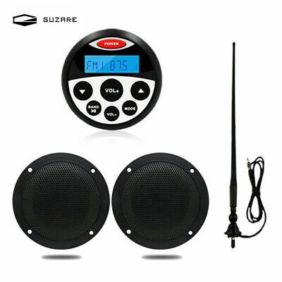 Marine FM AM Radio Bluetooth Stereo Receive + Waterproof Audio Speaker + Antenna • 114.75€