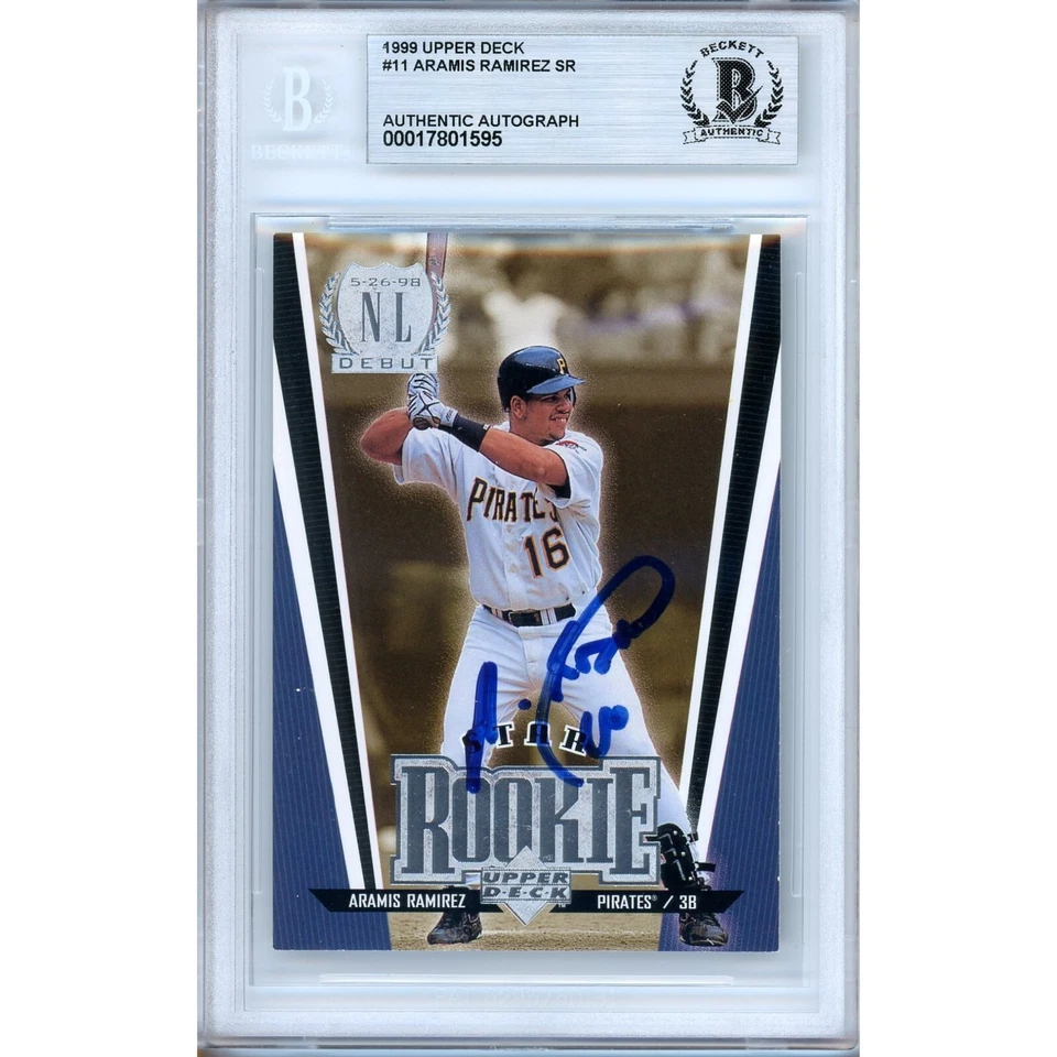 Aramis Ramirez Signed 1999 Upper Deck Star Rookie #11 Card AUTO Beckett Pirates - Image 1 of 4