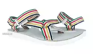 Sandalo Hudson's Bay HBC donna multistripe Teva originale universale taglia 9 NUOVO NUOVO CON ETICHETTE - Foto 1 di 10