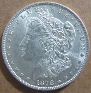 1878 Morgan Silver Dollar - 7TF Reverse of 79 - Strong AU - Free Shipping! - Picture 1 of 3
