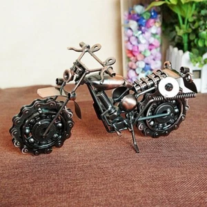 Handmade Metal Motorcycle Model Collection Motorbike Sculpture Toy Birthday Gift - Picture 1 of 24