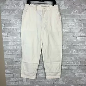 J. Crew Women's Foundry Pant White Garment-Dyed Dress Pant #AP392 sz 12 - Picture 1 of 4