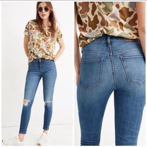 Madewell 9" High Rise Skinny Crop Jeans Größe 26 Damen Blau Denim Delmar Wash - Bild 1 von 17