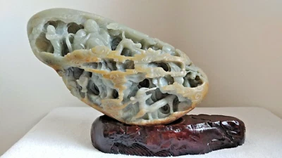 JADE 中国雕刻;佛陀;龙雕像 — 第 1/4 张图片