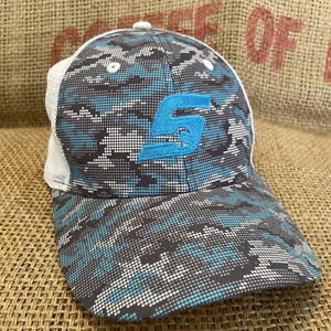 Snap-On Tools White Blue Camo Print Mesh Back Adjustable Trucker Hat Cap - Picture 1 of 10