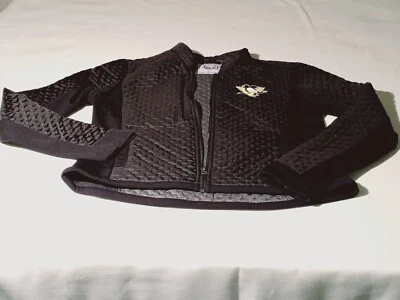 NHL女式匹兹堡企鹅L/G性能纹理铅夹克黑色 — 第 1/4 张图片