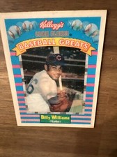 1991 Billy Williams Kellogg’s Corn Flakes #9 Sportflics Chicago Cubs       B439