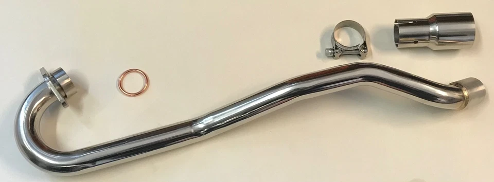 Lextek Stainless Steel Exhaust Downpipe Header 51mm Lexmoto Pulse Adrenaline 125 - Image 1 of 1