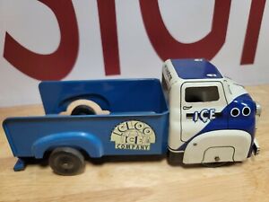 Vintage Blue Wyandotte Pressed Steel Tin Litho Igloo Ice Truck
