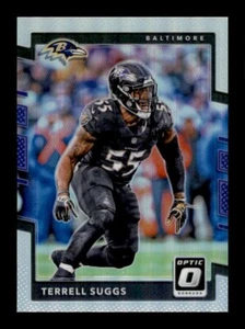 2017 Donruss Optic Holo TERRELL SUGGERS #86 argento prizm BALTIMORE RAVENS 🏈 - Foto 1 di 2