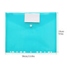 6Pcs Waterproof A4 Pocket Document Folder Collection With 11Hole Edges Travel