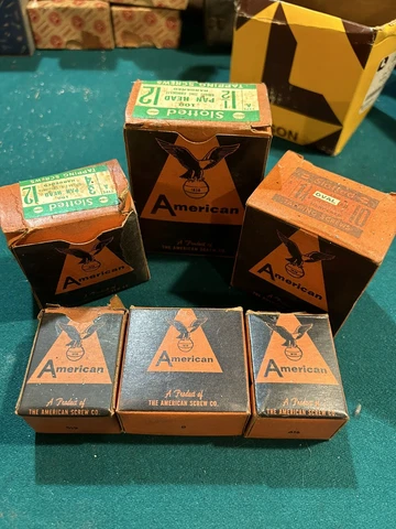 Vintage American Screw Co. New Old Stock all FULL but 1 Collectors Bundle Lot Cover