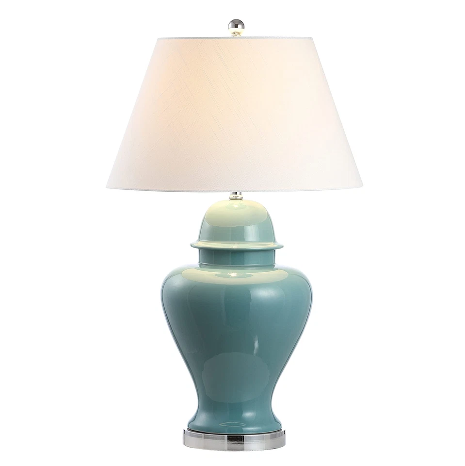 JYL6620A Sagwa 33" Ceramic/Iron Modern Classic LED Table Lamp Contemporary Fa...