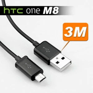 3M Cord Sync Micro USB Charge Data Cable for HTC ONE M8 M7 801e One SV XL - Picture 1 of 1